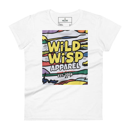 'Wild Wisp Apparel Retro Sky' Women's short sleeve t-shirt T-Shirts