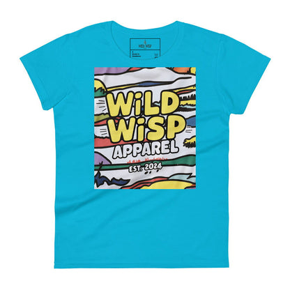 'Wild Wisp Apparel Retro Sky' Women's short sleeve t-shirt T-Shirts