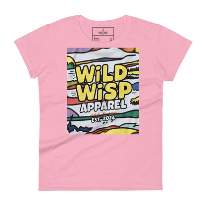 'Wild Wisp Apparel Retro Sky' Women's short sleeve t-shirt T-Shirts