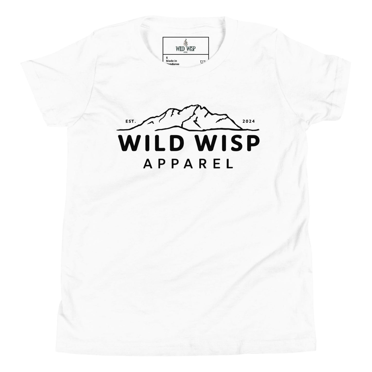 Wild Wisp Apparel with Mountains' Youth Short Sleeve T-Shirt T-Shirts