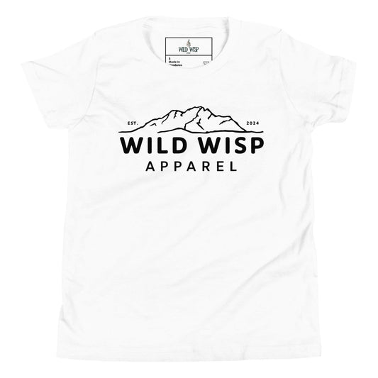 Wild Wisp Apparel with Mountains' Youth Short Sleeve T-Shirt T-Shirts