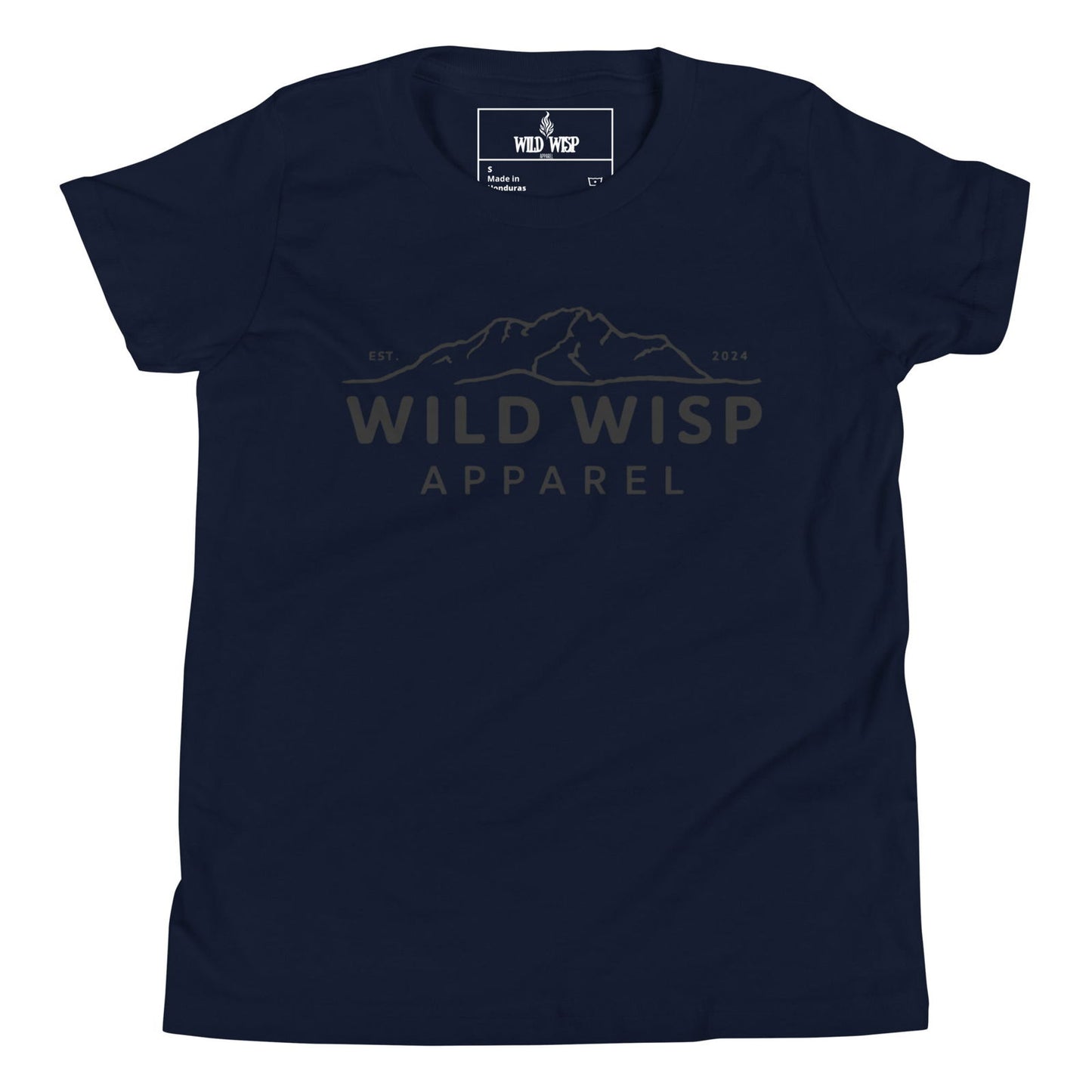 Wild Wisp Apparel with Mountains' Youth Short Sleeve T-Shirt T-Shirts