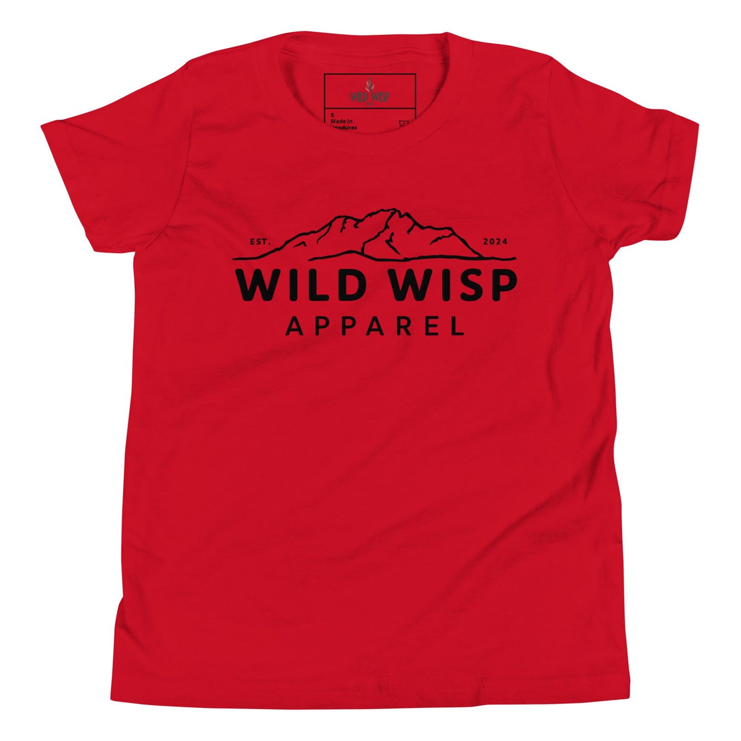 Wild Wisp Apparel with Mountains' Youth Short Sleeve T-Shirt T-Shirts