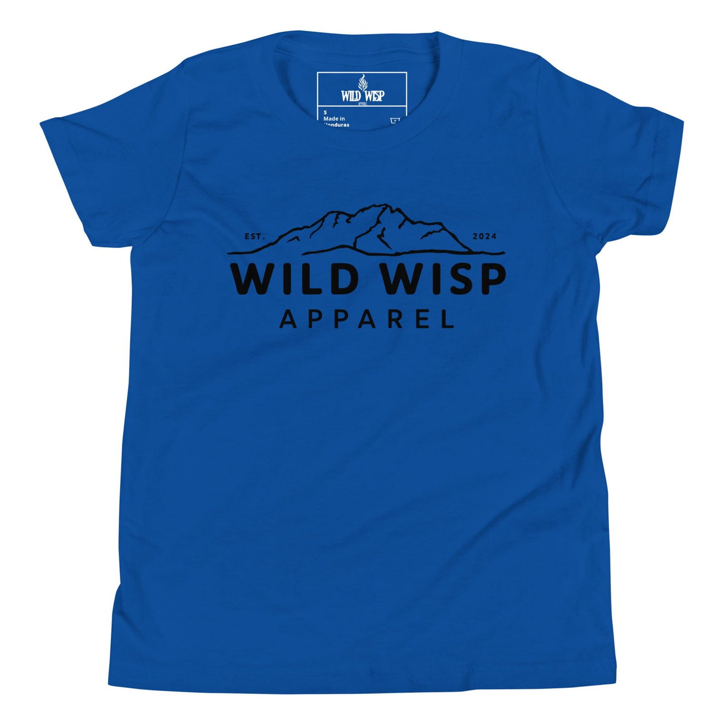 Wild Wisp Apparel with Mountains' Youth Short Sleeve T-Shirt T-Shirts