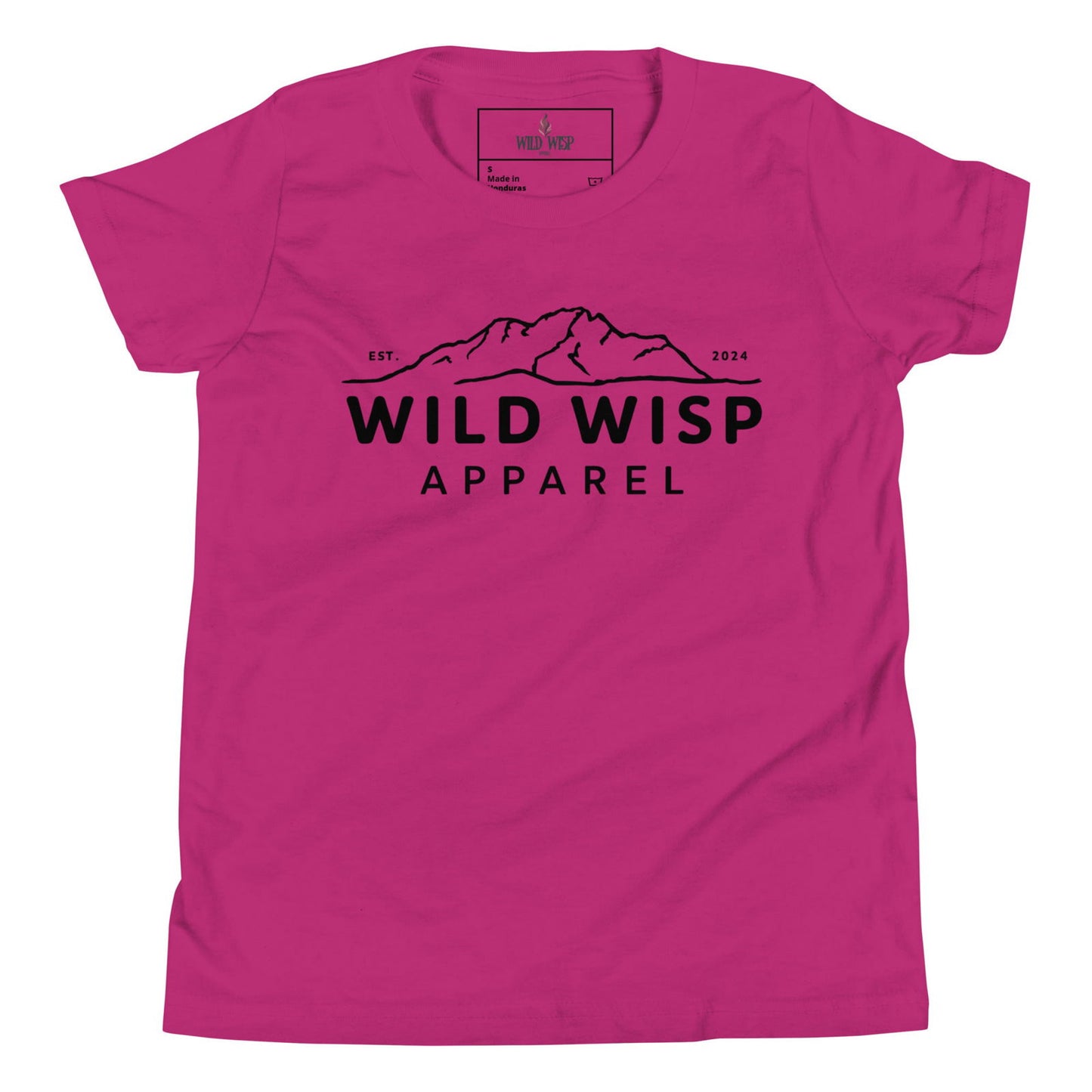 Wild Wisp Apparel with Mountains' Youth Short Sleeve T-Shirt T-Shirts