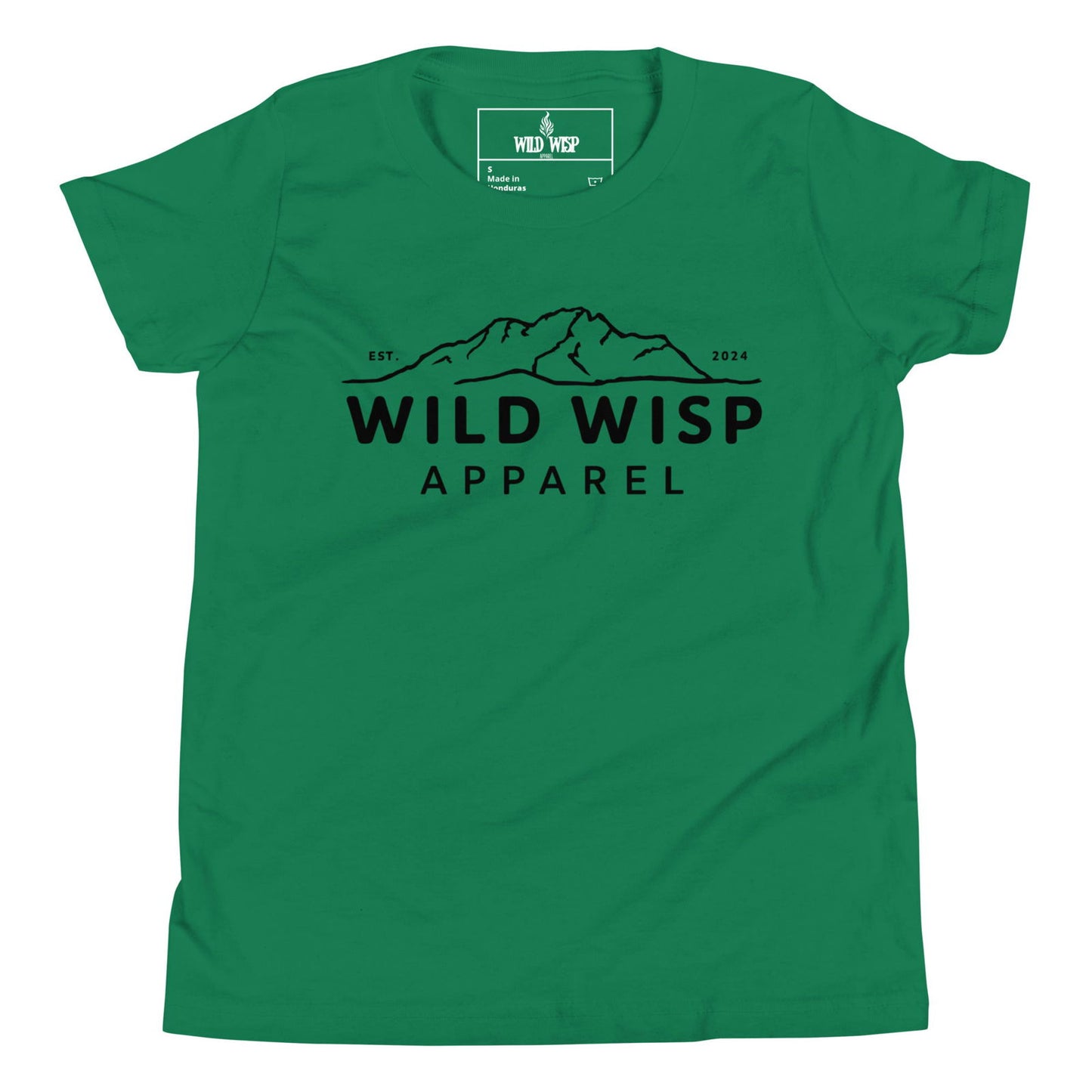 Wild Wisp Apparel with Mountains' Youth Short Sleeve T-Shirt T-Shirts