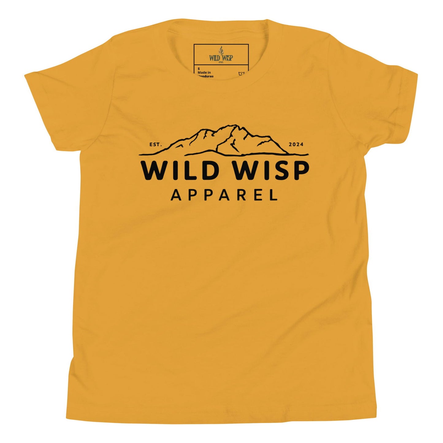 Wild Wisp Apparel with Mountains' Youth Short Sleeve T-Shirt T-Shirts