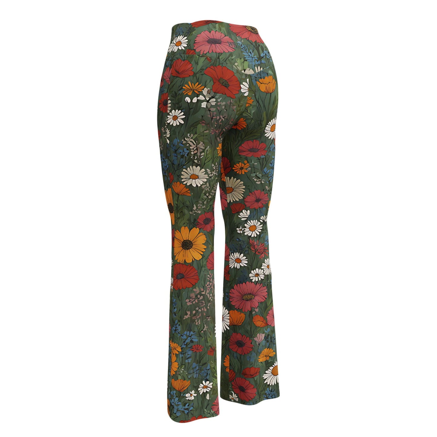 Wildflower Meadow' Flare leggings with pockets Leggings