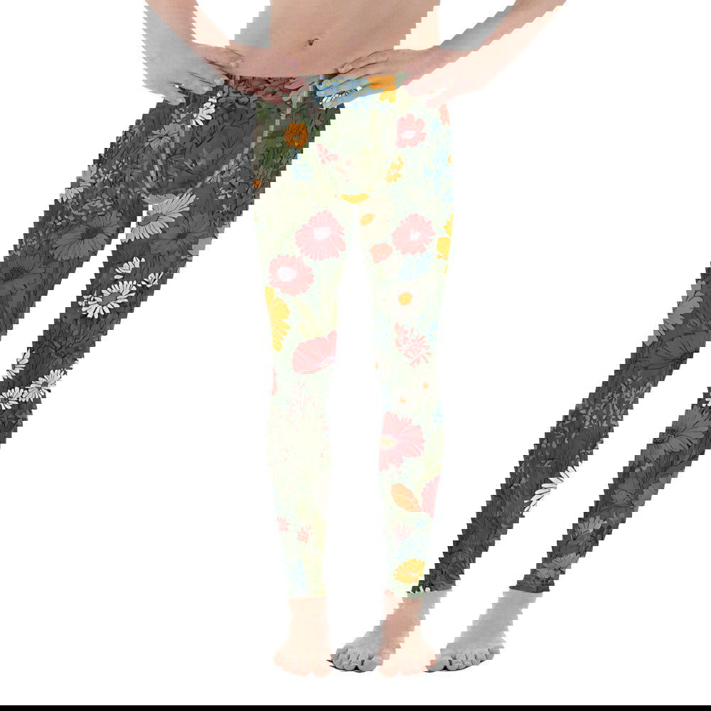 'Wildflower Meadow' Men's Leggings Leggings