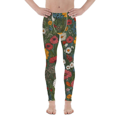 'Wildflower Meadow' Men's Leggings Leggings