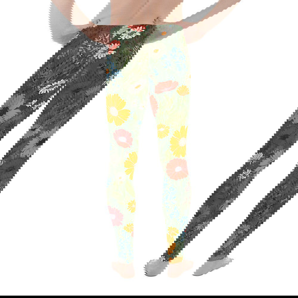 'Wildflower Meadow' Men's Leggings Leggings