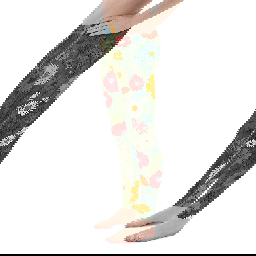 'Wildflower Meadow' Men's Leggings Leggings