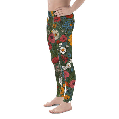 'Wildflower Meadow' Men's Leggings Leggings