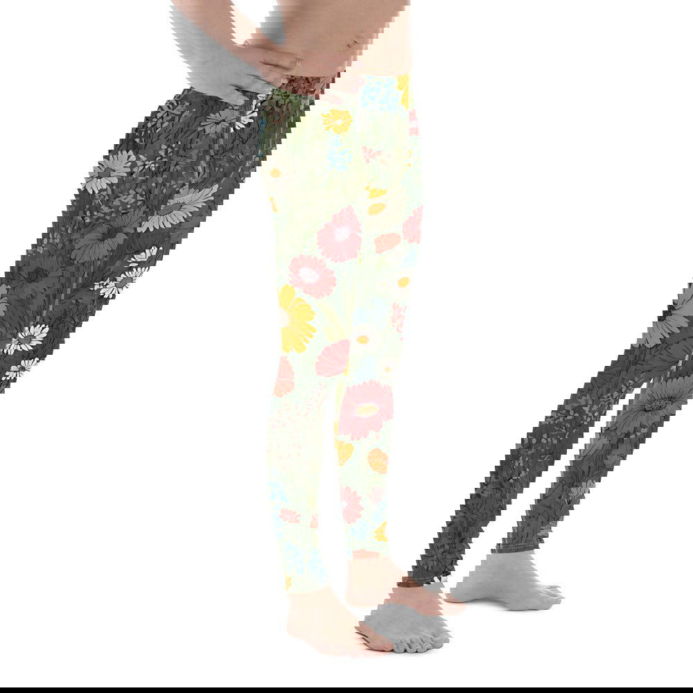 'Wildflower Meadow' Men's Leggings Leggings