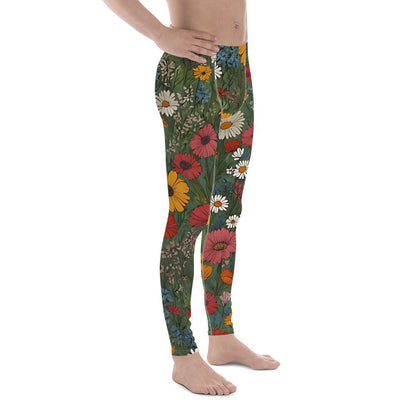 'Wildflower Meadow' Men's Leggings Leggings