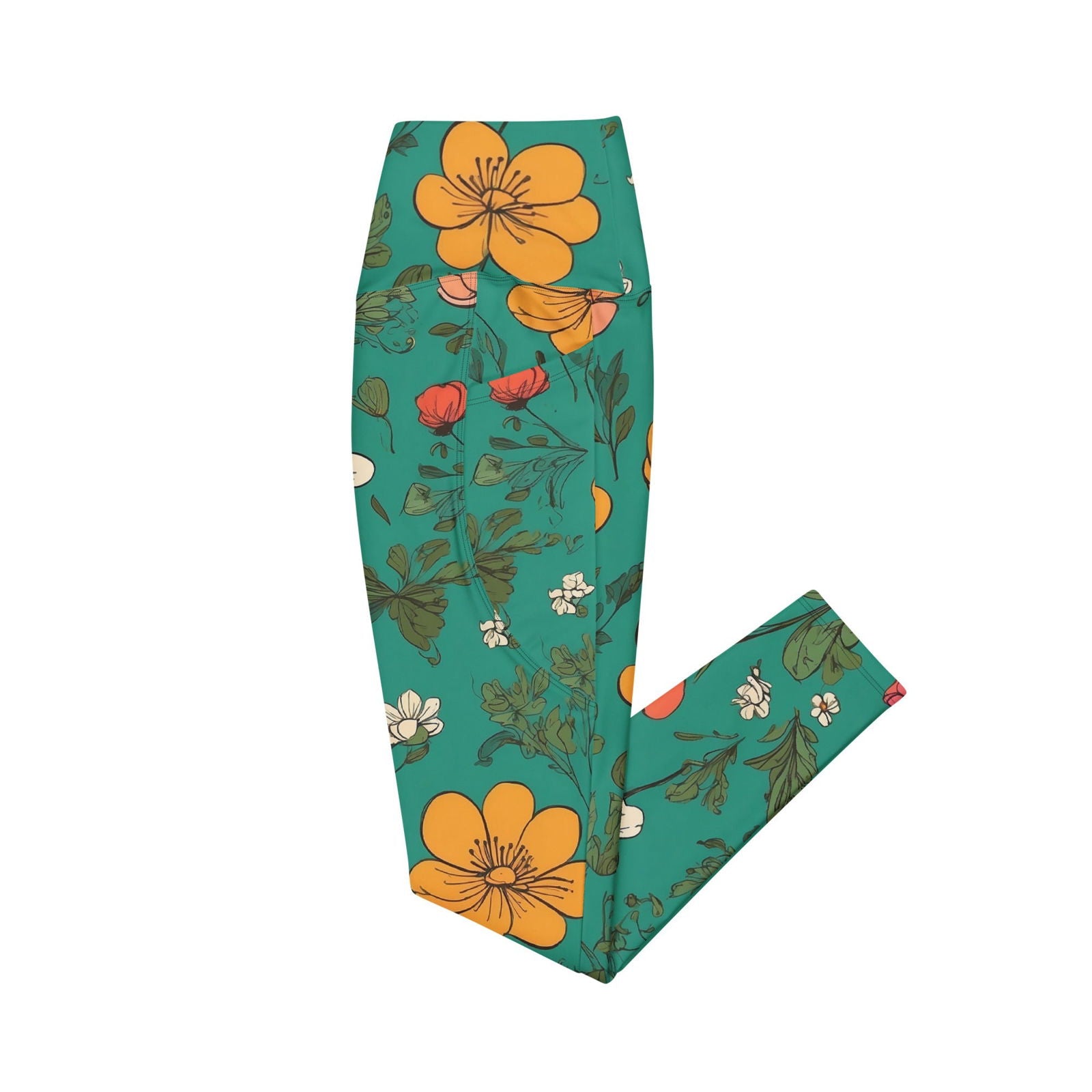 'Wilfdlowers' Leggings with pockets Leggings