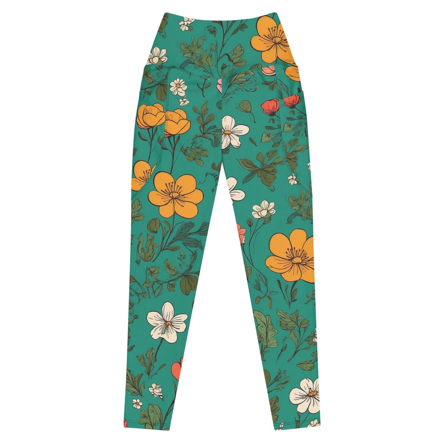 'Wilfdlowers' Leggings with pockets Leggings