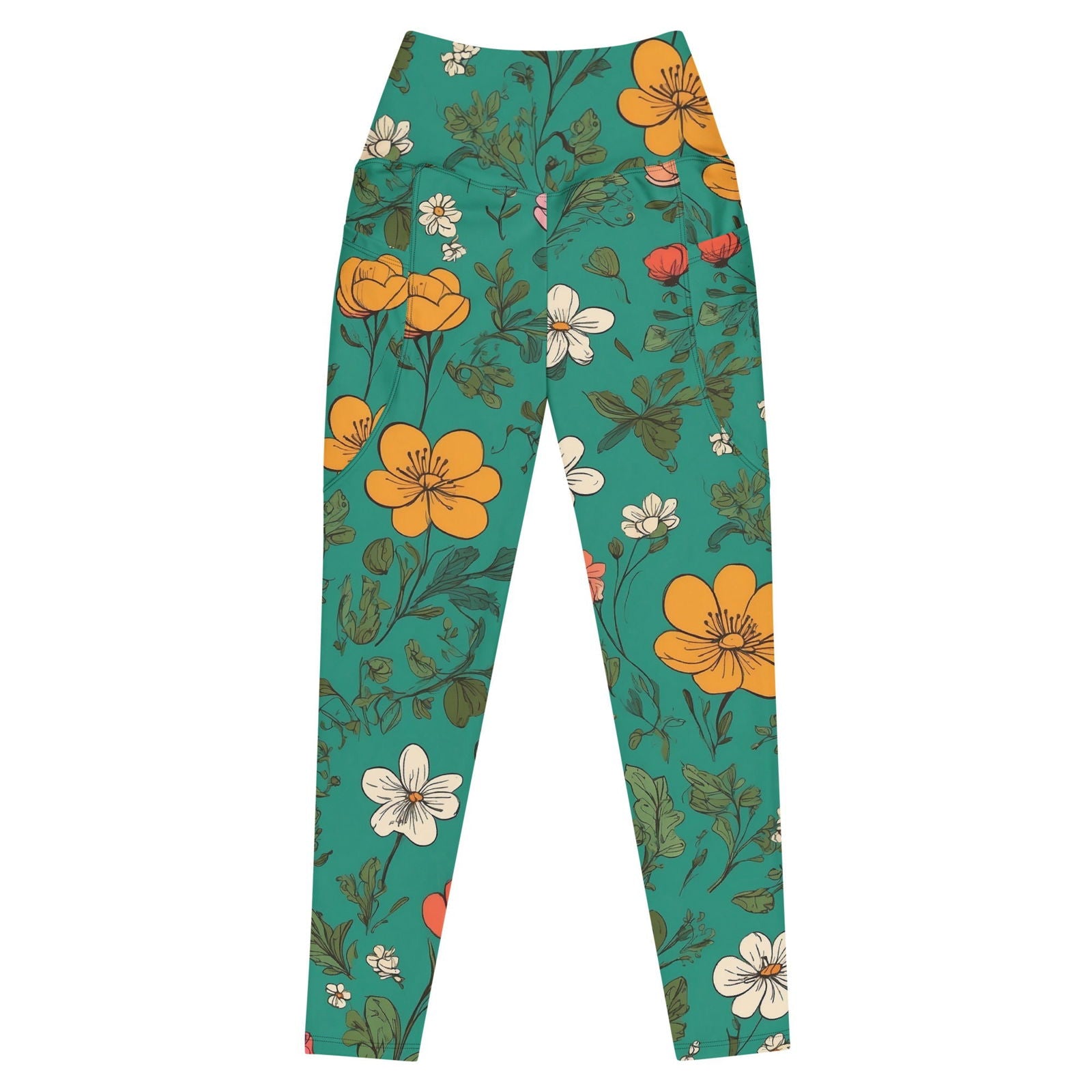 'Wilfdlowers' Leggings with pockets Leggings