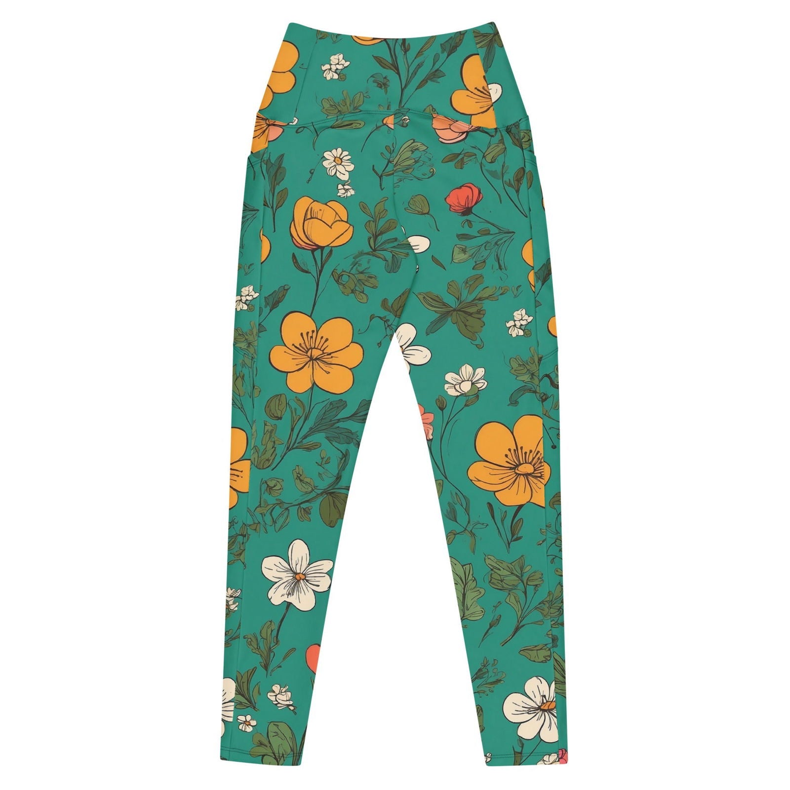 'Wilfdlowers' Leggings with pockets Leggings