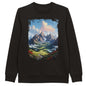 "Alpine Echoes" Unisex Organic Crewneck Sweatshirt - Wild Wisp Apparel
