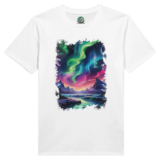 "Aurora's Embrace" Organic Unisex Crewneck T-shirt - Wild Wisp Apparel
