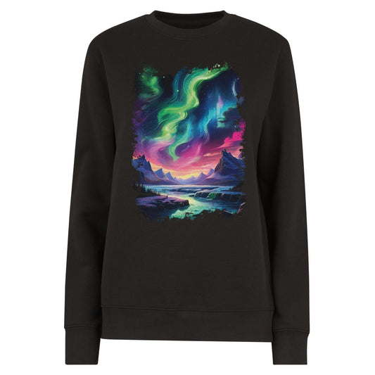 "Aurora's Embrace" Unisex Organic Crewneck Sweatshirt - Wild Wisp Apparel