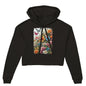 "Butterfly Blossom" Womens Cropped Hoodie - Wild Wisp Apparel