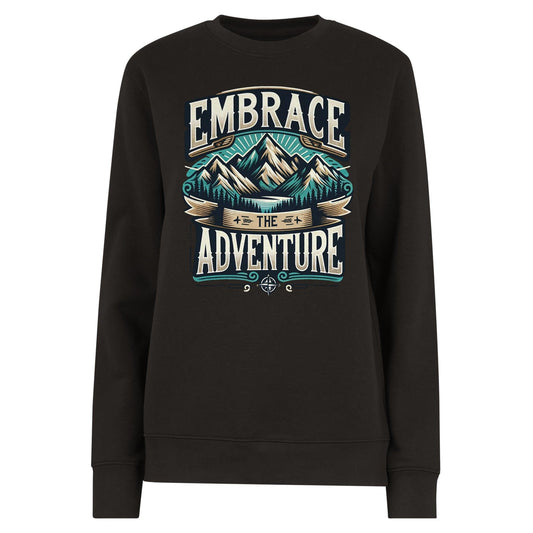 "Embrace The Adventure" Organic Unisex Crewneck Sweatshirt - Wild Wisp Apparel