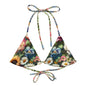 'Garden Flowers' Recycled string bikini top - Wild Wisp Apparel