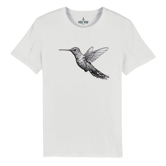 'Hummingbird' Organic Unisex Crewneck T-shirt - Wild Wisp Apparel