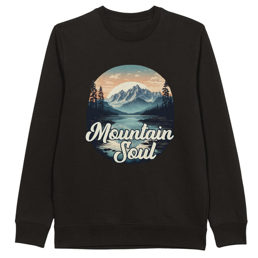 'Mountain Soul' Organic Unisex Crewneck Sweatshirt - Wild Wisp Apparel