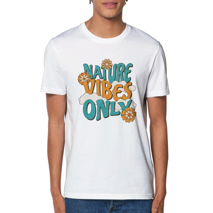 'Nature Vibes Only' Organic Unisex Crewneck T-shirt - Wild Wisp Apparel