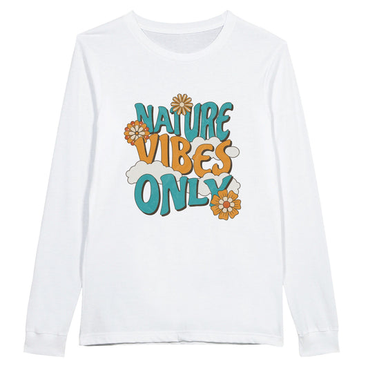 'Nature Vibes Only' Unisex Longsleeve T-shirt - Wild Wisp Apparel