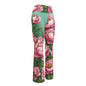 Pink Peonies' Flare leggings with pockets - Wild Wisp Apparel