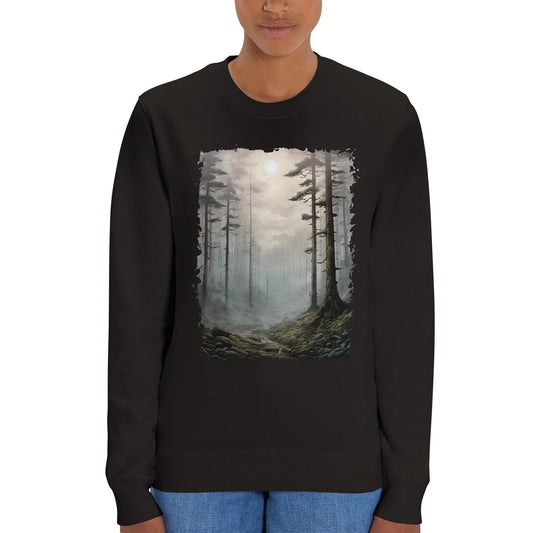 "Whispering Woods" Organic Unisex Crewneck Sweatshirt - Wild Wisp Apparel