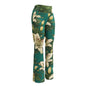White Lilies' Flare leggings with pockets - Wild Wisp Apparel